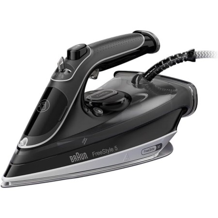 Braun Texstyle 5 SI5188BK - Plancha de Vapor (2800 W, suela FreeGlide 3 D Eloxal Plus, tecnología iCare, 50 gm/min con golpe de