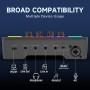 FIFINE Mezclador de Audio, RGB Streaming Gaming Audio Mixer PC con Interfaz de XLR, Gaming Audio Mixer con Control Individual,