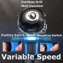 Taladro Atornillador Batería Electrico 21V con 1 Batería 1,5Ah, 42Nm Máx, 2 Velocidades, 25+1 Ajuste Par, Portabrocas de 10mm,
