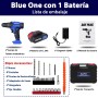 Taladro Atornillador Batería Electrico 21V con 1 Batería 1,5Ah, 42Nm Máx, 2 Velocidades, 25+1 Ajuste Par, Portabrocas de 10mm,