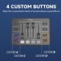 FIFINE Mezclador de Audio, RGB Streaming Gaming Audio Mixer PC con Interfaz de XLR, Gaming Audio Mixer con Control Individual,