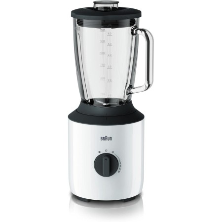 Braun JB3150BK - Batidora de vaso 800 W (capacidad 1.5 L, vaso de cristal resistente al calro, velocidad variable y pulse,