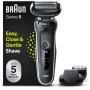 Braun Series 5 Afeitadora Eléctrica Hombre, Máquina de Afeitar Barba con EasyClick, EasyClean, Uso En Seco Y En Mojado,