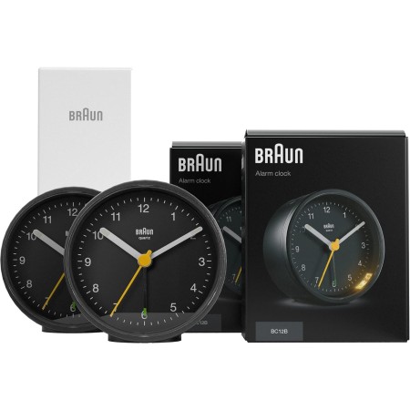 Braun Reloj Despertador analógico clásico función repetición e iluminación, Movimiento de Cuarzo silencioso, Alarma por pitido