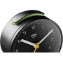 Braun Reloj Despertador analógico clásico función repetición e iluminación, Movimiento de Cuarzo silencioso, Alarma por pitido