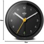 Braun Reloj Despertador analógico clásico función repetición e iluminación, Movimiento de Cuarzo silencioso, Alarma por pitido