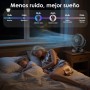 Dreamhigh® Ventilador Para Escritorio Muy Silencioso – 28 dB, Circulador De Aire 3 Velocidades, Oscilación 70°, Inclinación