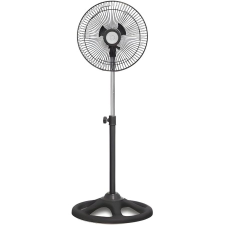 UBOON Ventilador de Pie 10" - Pequeño y Potente, Altura Regulable, Motor Silencioso, 3 Velocidades, Oscilación 120º, 30W