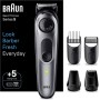 Braun Cortacésped De Barba Series 5 BT5440, Cortacésped Para Hombres Con Herramientas De Diseño, 100 Minutos De Autonomía