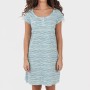 TRAMAS+ Blusón Verano para Mujer Algodón - Vestido Manga Corta Bohemio Liso y Estampado - Vestido Playa Casual Informal Mini