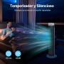 Aigostar Ben - Ventilador de Torre, 3 Velocidades, Oscilación de 85º, Silencioso, Temporizador 120 min, Diseño Compacto, Fácil