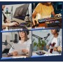 FIFINE Mezclador de Audio, RGB Streaming Gaming Audio Mixer PC con Interfaz de XLR, Gaming Audio Mixer con Control Individual,