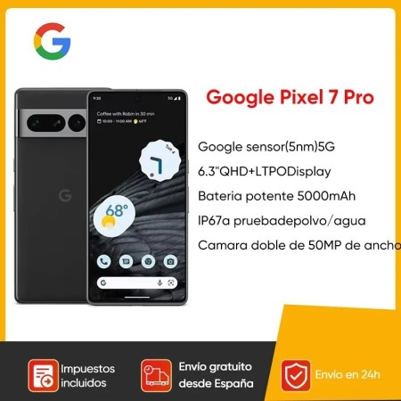 Google Pixel 7 Pro 5G Smartphone 12GB RAM 128GB ROM 6,7 "Google Tensor