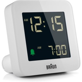 Braun Reloj Despertador Digital función repetición, Pantalla LCD Negativa, configuración rápida, Alarma por pitido en Crescendo