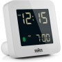 Braun Reloj Despertador Digital función repetición, Pantalla LCD Negativa, configuración rápida, Alarma por pitido en Crescendo