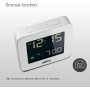 Braun Reloj Despertador Digital función repetición, Pantalla LCD Negativa, configuración rápida, Alarma por pitido en Crescendo