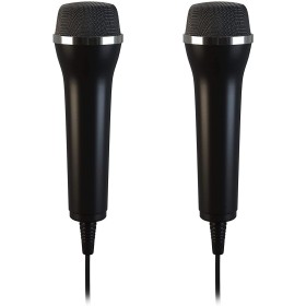 LIONCAST® Set de 2 Micrófonos USB para PS5 / PS4, PC, Xbox, Wii, Nintendo Switch - Micrófono USB para Singstar, Lets Sing y