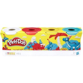 Play-Doh Pack De 4 Botes Clasicos (Hasbro B6508ES1), Color/Modelo Surtido