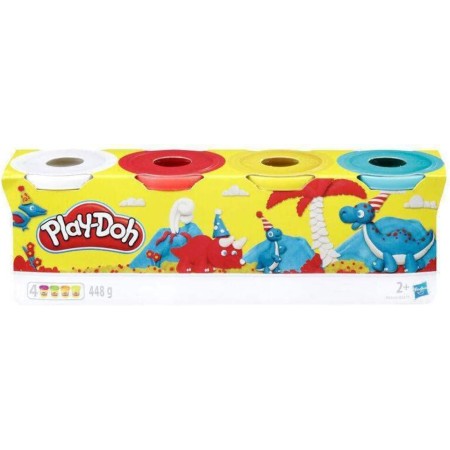 Play-Doh Pack De 4 Botes Clasicos (Hasbro B6508ES1), Color/Modelo Surtido