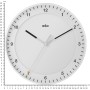 Braun Reloj de Pared analógico Grande clásico Movimiento de Agujas silencioso, de fácil Lectura, diámetro del 30 cm en Blanco,