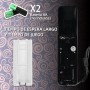 AUFGLO Retro Wii Controller 2 Pack Wii u Remote mit Silikongehäuse und Handgelenksgurt (schwarz+weiß)