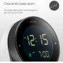 Braun Reloj Despertador Digital función de repetición, Pantalla LCD Negativa, Bisel Giratorio para Ajuste rápido de la Hora,