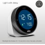 Braun Reloj Despertador Digital función de repetición, Pantalla LCD Negativa, Bisel Giratorio para Ajuste rápido de la Hora,