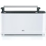 Braun HT 3110 WH - Tostadora (ranura larga, cámara extraancha, bandeja recogemigas extraíble, función de calentamiento y
