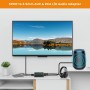 Adaptador Audio Optico a Jack,192 kHz Convertidor Digital a Analógico Compatible con Salida óptica Digital a Conector Doble de