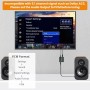 Adaptador Audio Optico a Jack,192 kHz Convertidor Digital a Analógico Compatible con Salida óptica Digital a Conector Doble de