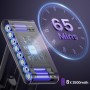 Aspiradora sin Cable,550W/45KPa/70Mins Escoba Aspirador Sin Cable,1.5L Aspiradora,Aspirador sin Cable con Pantalla Táctil LED y