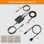 Adaptador Audio Optico a Jack,192 kHz Convertidor Digital a Analógico Compatible con Salida óptica Digital a Conector Doble de