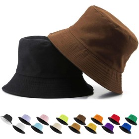 LUKIUP Sombrero Unisexo, Senderismo Hombre, Dos Estilos en un Solo Sombrero, 100% Algodón Pescador Sombrero para Verano Playa de