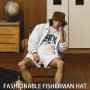 LUKIUP Sombrero Unisexo, Senderismo Hombre, Dos Estilos en un Solo Sombrero, 100% Algodón Pescador Sombrero para Verano Playa de