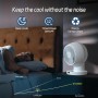MYCARBON Turbo Ventilador de Mesa Silencioso 20dB Motor DC Ventilador Potente 30°-60°-90° Oscilación 11 Velocidades Temporizador