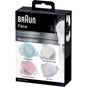 Braun Face - Cepillos de recambio para dispositivo de limpieza facial, 4 cepillos