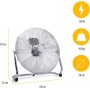 Tristar VE-5933 Ventilador de suelo metálico, 30 centímetros de diámetro, 3 ajustes de velocidad, motor de cobre, ángulo
