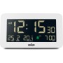 Braun Reloj Despertador Digital visualización de Fecha, Mes y Temperatura, Pantalla LCD Negativa, Ajuste rápido, Alarma en