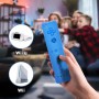 AUFGLO Wii Remote y Nunchuck compatible con Wii/Wii U - Incluye funda de silicona y correa para la muñeca (Rojo+Azul)