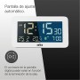 Braun Reloj Despertador Digital visualización de Fecha, Mes y Temperatura, Pantalla LCD Negativa, Ajuste rápido, Alarma en