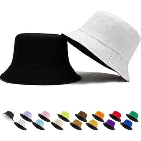 LUKIUP Sombrero Unisexo, Senderismo Hombre, Dos Estilos en un Solo Sombrero, 100% Algodón Pescador Sombrero para Verano Playa de