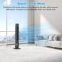 PALINTH Ventilador Silencioso de Torre, Ventiladores Silencioso de Pie Para con Mando a Distancia 100CM, Ventilador sin Aspas