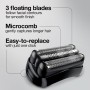 Braun Pieza de repuesto para afeitadora 21B, color negro, compatible con modelos 300s y 310s