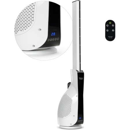 Taurus - Ventilador de torre Babel Invisible Amazing 30W, Altura 101 cm, 12 velocidades y 3 modos, Timer 12h, Pantalla digital y