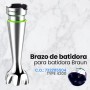Anakel Home Recambio Brazo de Batidora 7322115504 Compatible con Braun 4200 Multiquick 9 | Recambio original | Cuchillas de