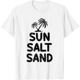 Sal Sol Arena Playa Verano Playa Vacaciones Palmera Camiseta