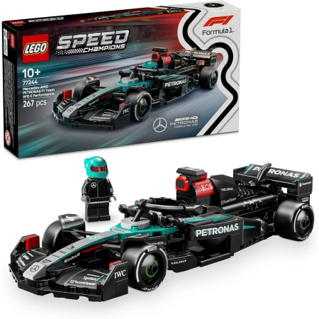 LEGO Speed Champions Coche de Carreras Ferrari SF-24 F1 de Juguete, Maqueta de Vehículo Rojo de Fórmula 1 y Minifigura de Piloto