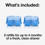 Braun Clean & Renew 2 Cartridges 5.7 oz each by Braun