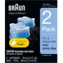 Braun Clean & Renew 2 Cartridges 5.7 oz each by Braun