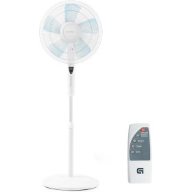 Grunkel Ventilador de pie 16" programable con 3 velocidades FAN-B16ECOTIMER y 60W de potencia con altura regulable de hasta